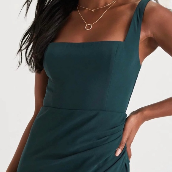 Lulu's Emerald Green Maxi Dress - Picture 4 of 5